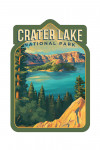 Crater Lake National Park, Oregon - Contour - Oil Painting National Park Series