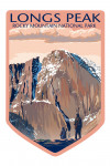Rocky Mountain National Park, Colorado - Longs Peak - Contour