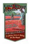 Long Beach, Washington - Cranberry Vintage Sign - Contour - Lantern Press Artwork