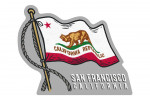 San Francisco, California - Waving State Flag - State Series