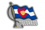Colorado - Waving State Flag - State Series - Contour