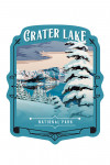 Crater Lake National Park, Oregon - Painterly National Park Series - Contour