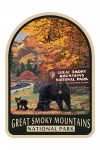 Great Smoky Mountains National Park - Park Entrance & Bear Family - Contour