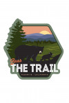 Yosemite, California - Bear The Trail - Contour - Lantern Press Artwork