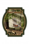 West Virginia - Deer and Fawns - Contour - Lantern Press Poster