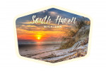 South Haven, Michigan - Photography - Sunset on Beach - Contour