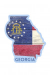 Georgia - Rustic State Flag - Contour