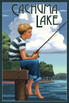 Cachuma Lake, California - Boy Fishing