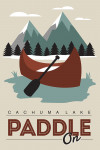 Cachuma Lake, California - Paddle On - Lantern Press Artwork