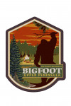 Upper Peninsula, Michigan - Home of Bigfoot - Contour - Lantern Press Artwork