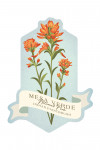 Mesa Verde National Park, Colorado - Indian Paint Brush - Vintage Flora - Contour - Lantern Press Artwork