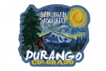 Durango, Colorado - Starry Night - San Juan Sasquatch - Contour