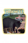 Yosemite National Park, California - Bear & Picnic Scene - Contour - Lantern Press Artwork