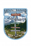 Mount Rainier National Park, Washington - Wonderland Trail Destination Sign - Contour