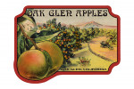 Oak Glen, California - Apple Crate Label - Contour
