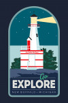 New Buffalo, Michigan - Simply Outdoors - Go Explore - Lighthouse - Contour