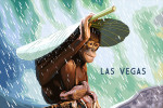 Las Vegas, Nevada - National Geographic - Chimp - Lantern Press Artwork
