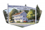 Wolf Creek Inn & Tavern, Oregon - Watercolor Study - Contour - Lantern Press Artwork