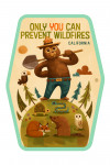 California - Smokey Bear with Shovel - Only You can prevent Wildfires - Contour