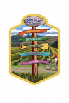 Napa Valley Wine Country, California - Destination Sign - Contour - Lantern Press Artwork