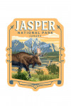 Jasper National Park, Canada - Painterly - Moose - Contour