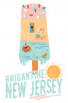 Brigantine, New Jersey - Summer Ice Cream Scene - Lantern Press Artwork