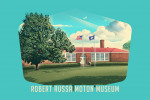 Robert Russa Moton Museum, Virginia - Lithograph - Contour - Lantern Press Artwork