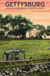 Gettysburg, Pennsylvania - Battlefield at Sunset