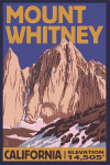 Mt Whitney, California - Peak Elevation