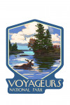 Voyageurs National Park, Minnesota - Moose Swimming - Contour