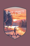 Lower Granite Lock & Dam, Washington - Fishing with Hills - Contour - Lantern Press Artwork