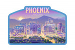 Phoenix, Arizona - Lithograph City Series - Contour