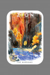 Zion National Park - The Narrows - Watercolor - Contour
