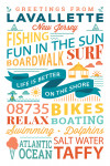 Lavallette, New Jersey - Typography Stacked