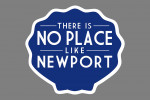 Newport, Rhode Island - There Is No Place Like - Simply Said - Lantern Press Artwork - Contour