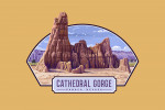 Cathedral Gorge State Park, Nevada - Rock Formation - Painterly - Contour