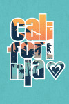 California - State Love Graphic - Lantern Press Artwork