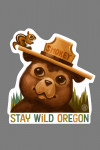 Oregon - Smokey Bear & Squirrel - Stay Wild - Contour