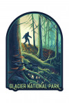 Glacier National Park, Montana - Get Outside Series - Wanderer - Bigfoot in Forest - Contour