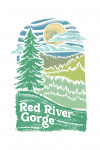 Red River Gorge, Kentucky - Chalk Art - Evergreen Treescape
