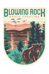 Blowing Rock, North Carolina - Explorer Series - Lantern Press Artwork - Contour
