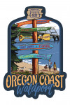 Waldport, Oregon - Sign Destinations - Contour