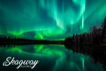 Skagway, Alaska - Photography - Northern Lights over Lake