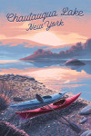 Chautauqua Lake, New York - Get Outside Series - Glossy Sunrise - Kayak