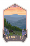 Rangeley, Maine - Bear &Spring Flowers - Contour
