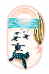 Florida - Turtles on Beach - Respect the Locals - Contour