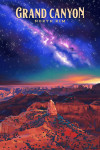 North Rim, Arizona - Oil Painting - Canyon with Stars and Milky Way - Grand Canyon North Rim