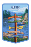 Quebec - Signpost - River - Contour