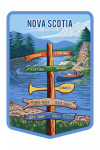 Nova Scotia - Signpost - River - Contour