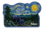 Yukon - Starry Night - Bear & Cub - Contour
